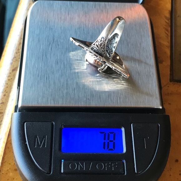 Natural Star Ruby Sterling Silver Ring Size 6 - Picture 7 of 8